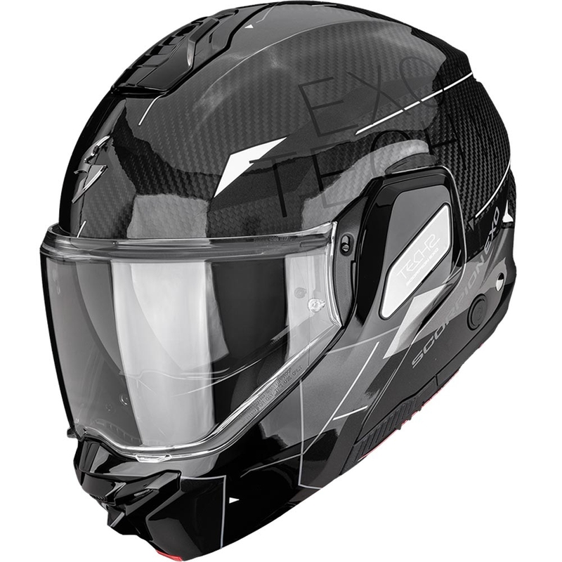 Scorpion EXO-TECH II Carbon Viator каска за мотоциклет, черно-сребриста