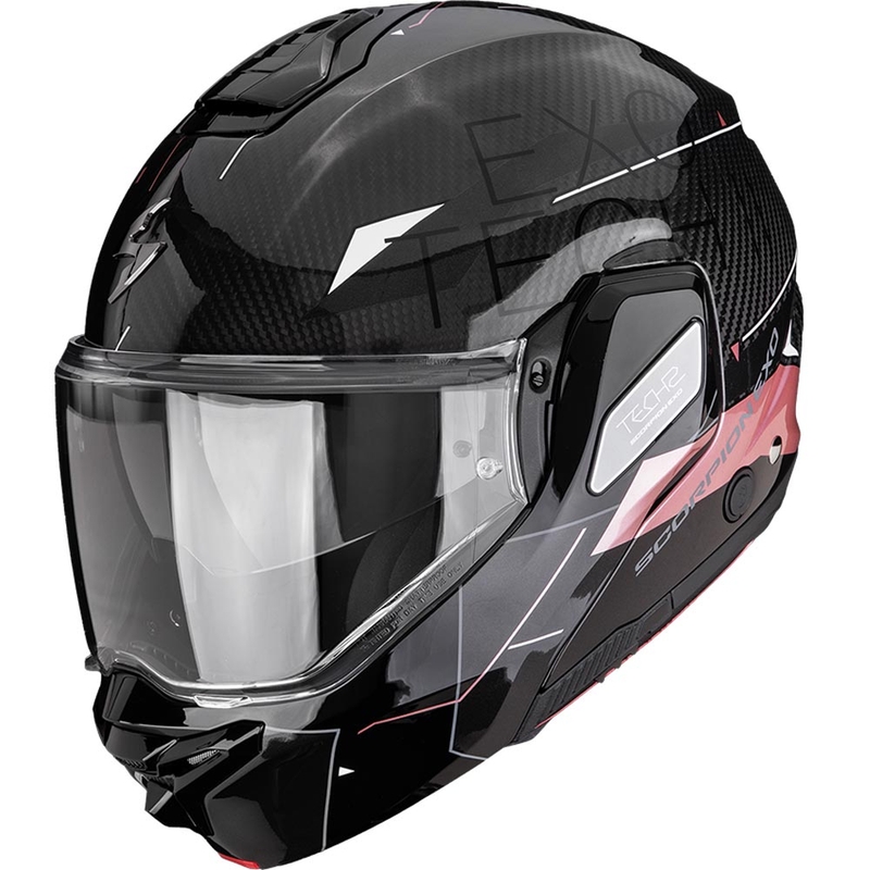 Scorpion EXO-TECH II Carbon Viator каска за мотоциклет, черно-розова