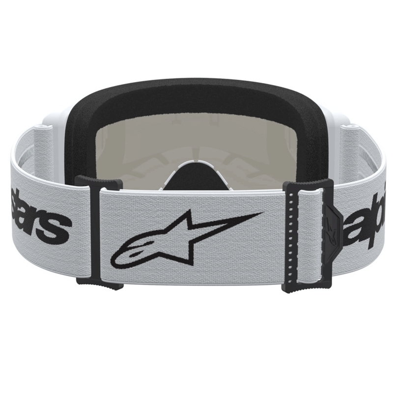 Мотокрос очила Alpinestars Vision 3 Wordmark, бяло-черни