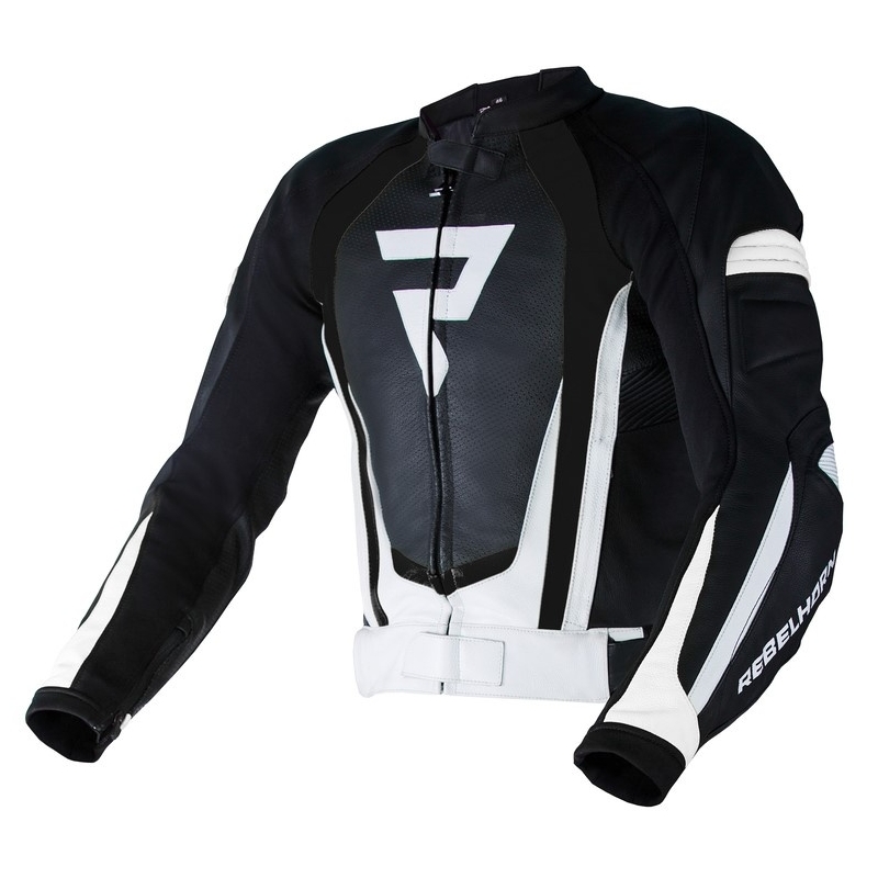 Bunda na motorku Rebelhorn Piston II PRO černo-bílá výprodej
