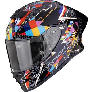 Scorpion EXO-R1 EVO II Air Pouls каска за мотоциклет с пълно лице, черно-многоцветна