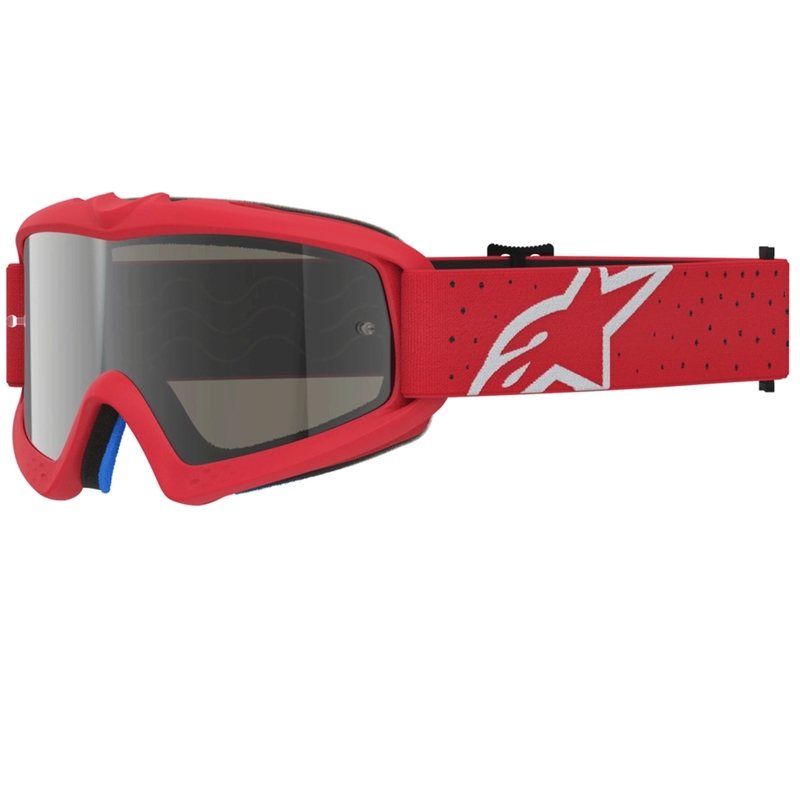 Детски мотокрос очила Alpinestars Vision Youth Vesta, флуоресцентно червено-хром