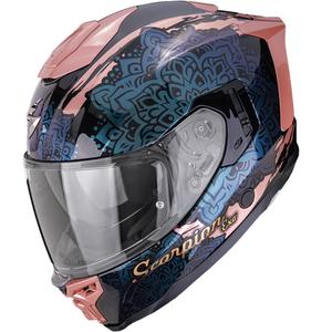 Scorpion EXO-1500 Air Vortex каска за мотоциклет с пълно лице, черно-розово-хамелеон