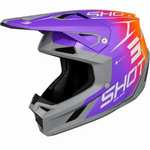 Мотокрос каска Shot Speed Side матово лилава