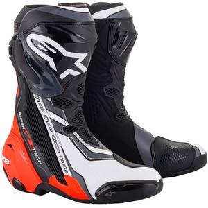 Мотоциклетни ботуши Alpinestars Supertech R black-fluo red-white-grey
