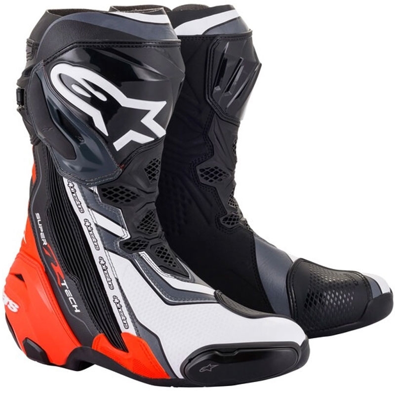Мотоциклетни ботуши Alpinestars Supertech R black-fluo red-white-grey