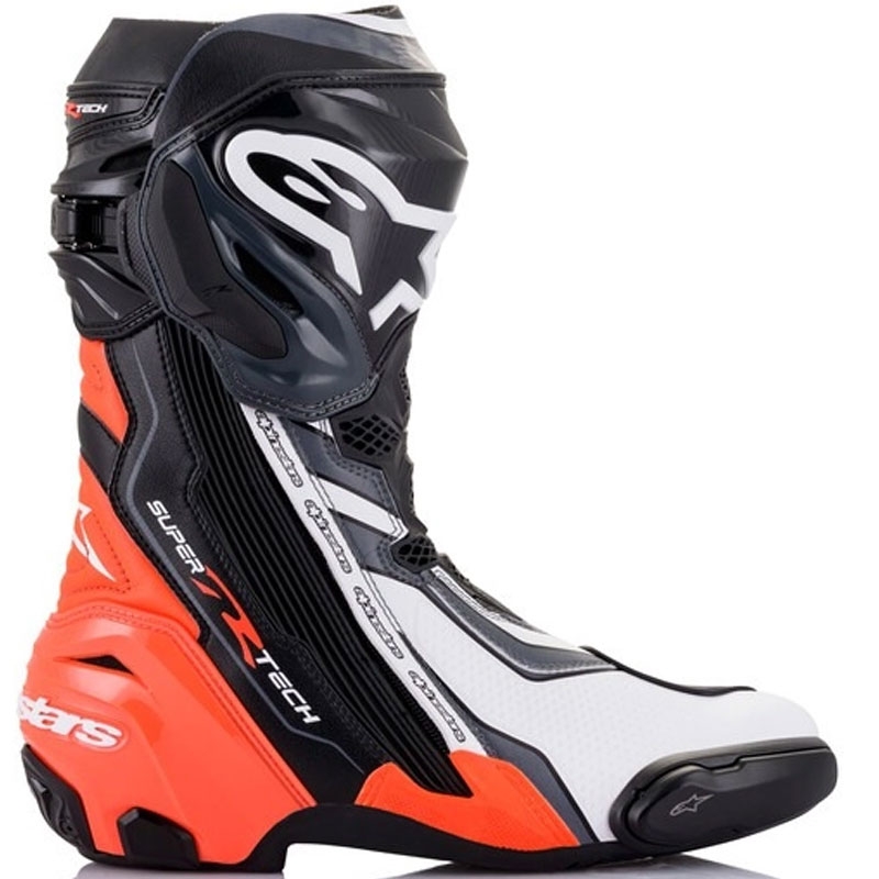 Мотоциклетни ботуши Alpinestars Supertech R black-fluo red-white-grey
