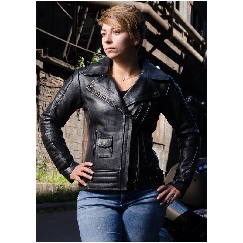 Dámská bunda na motorku křivák Street Racer Amber - II. jakost