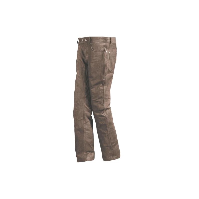 Motocyklové kalhoty kožené Highway Kansas L.Jeans hnědé dámské výprodej