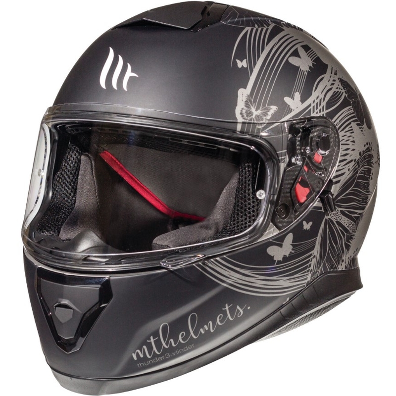 Integrální přilba na motorku MT Thunder 3 SV Vlinder šedá matná výprodej