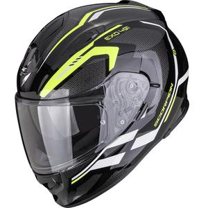Scorpion EXO-491 KRYPTA каска за мотоциклет с пълно лице, черно-флуоресцентно жълто-бяло