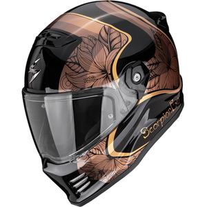 Scorpion Covert FX Ameria каска за мотоциклет с пълно лице, черно-златна