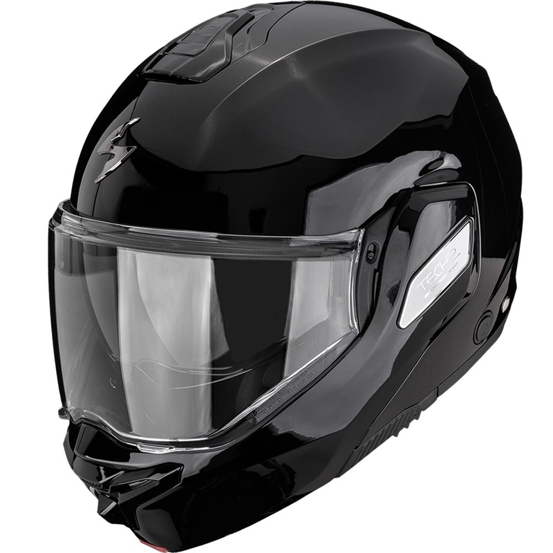 Scorpion EXO-TECH II Solid, черна, сгъваема, за мотоциклетна каска