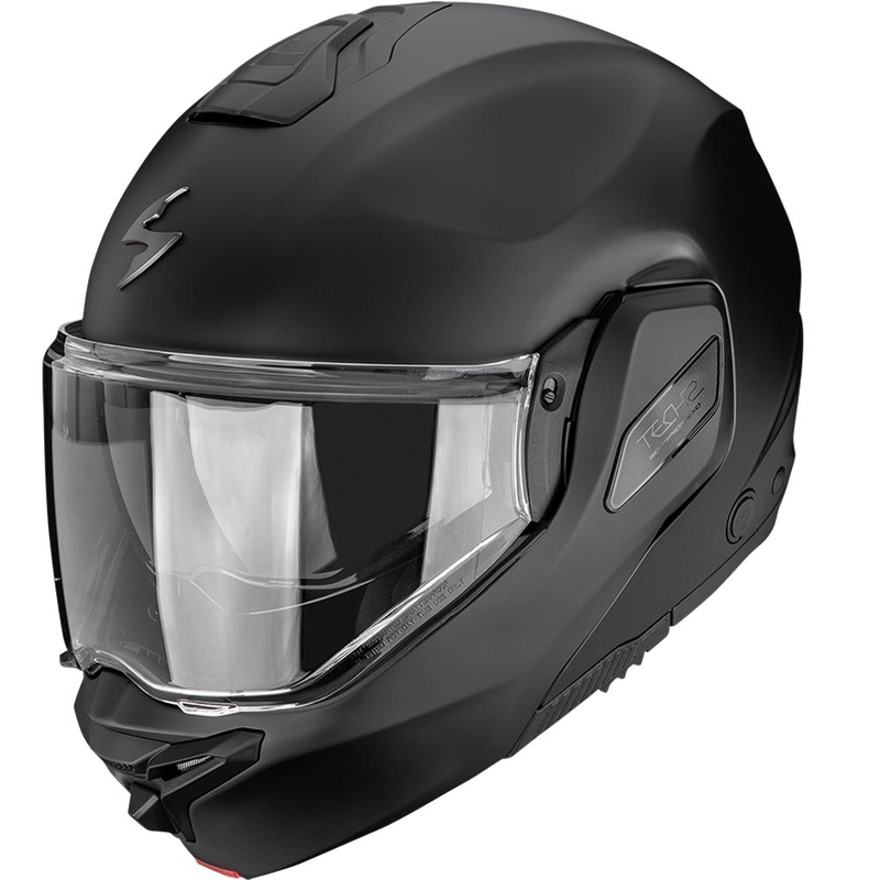 Scorpion EXO-TECH II Solid, сгъваема мотоциклетна каска, матово черна