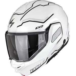 Scorpion EXO-TECH II Dash каска за мотоциклет с отваряне, бяло-сребристо-черно