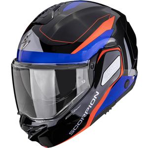 Scorpion EXO-TECH II Passager Мото каска с отваряща се конструкция черно-червено-синьо