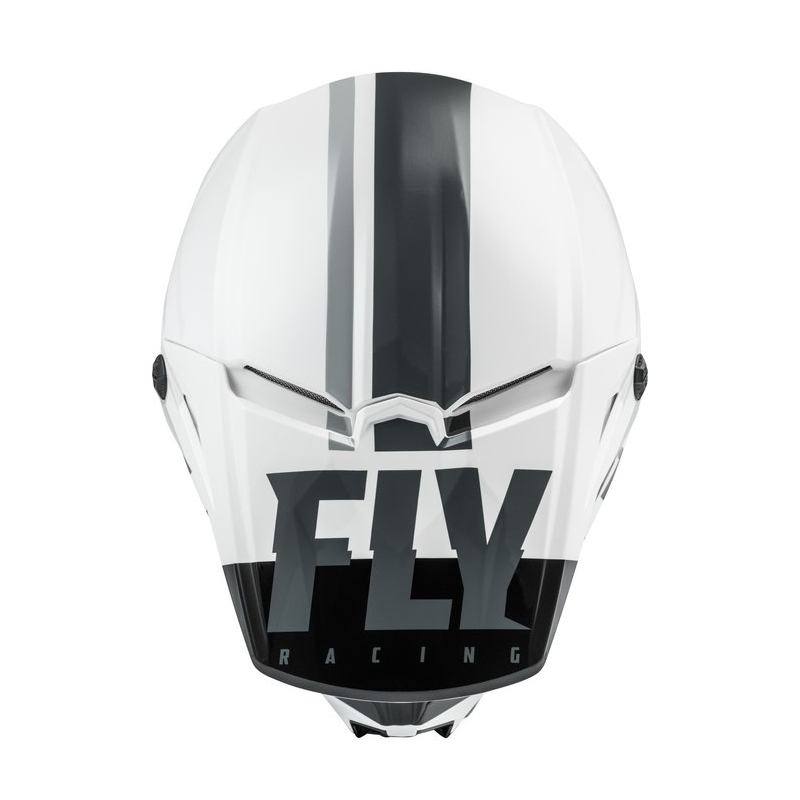 Motokrosová přilba FLY Racing Kinetic K120 bílo-černo-šedá