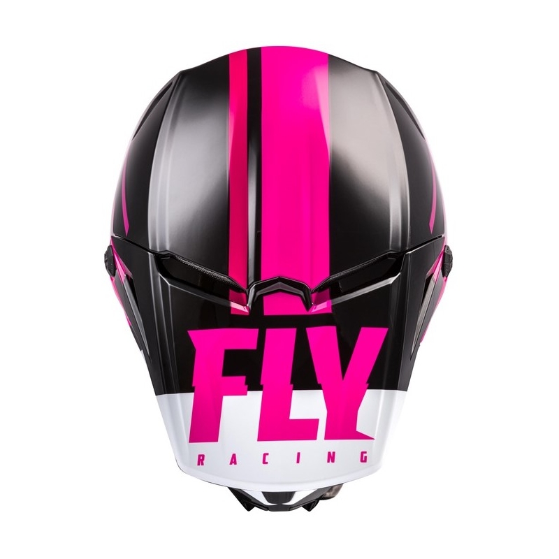 Motokrosová přilba FLY Racing Kinetic Thrive růžovo-černo-bílá