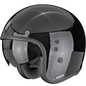 Мотоциклетна каска Scorpion Belfast II Solid с отворено лице, черна