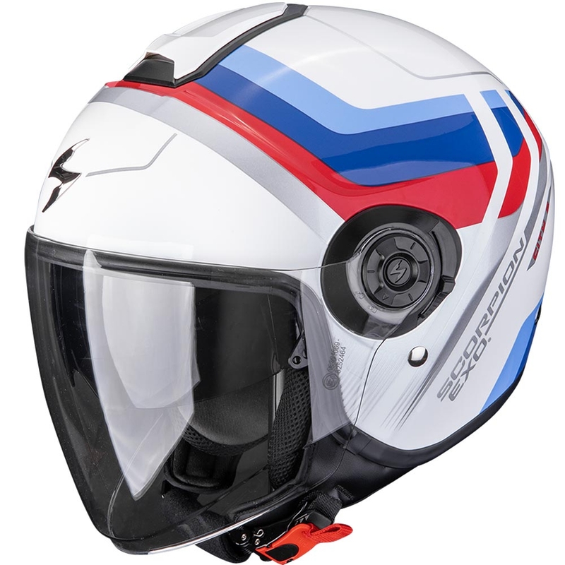 Scorpion EXO-CITY II Sport отворена мотоциклетна каска бяло-синьо-червено