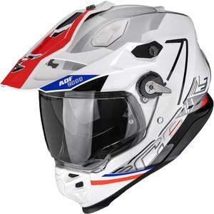 Ендуро каска Scorpion ADF-9000 Air Summit бяло-червено-сребристо