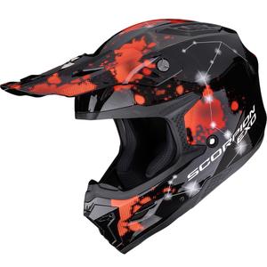 Каска за мотокрос Scorpion SMX-10 Vibe, черно-червена