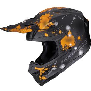 Scorpion SMX-10 Vibe мотокрос каска матово черно-оранжева