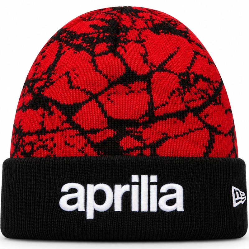 Шапка Aprilia Racing с лого червено-черно