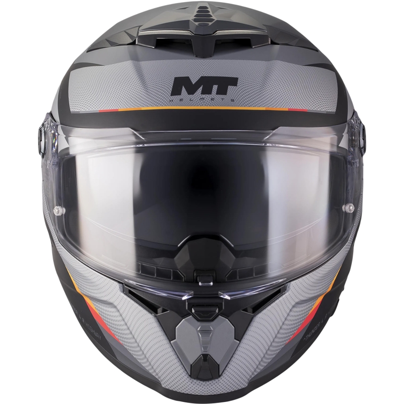 Мотоциклетна каска MT Thunder 4 R SV Highway B5, матово сиво-черна