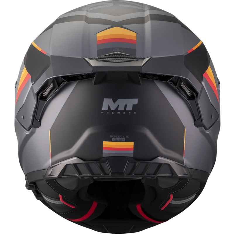 Мотоциклетна каска MT Thunder 4 R SV Highway B5, матово сиво-черна