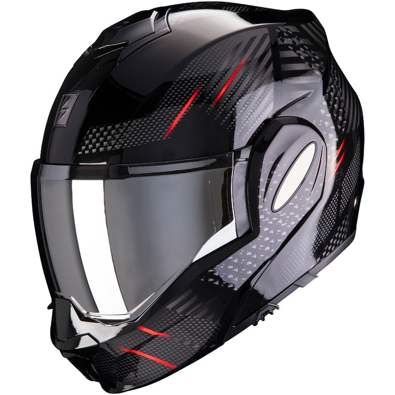 Překlápěcí přilba Scorpion EXO-TECH Pulse černo-červená