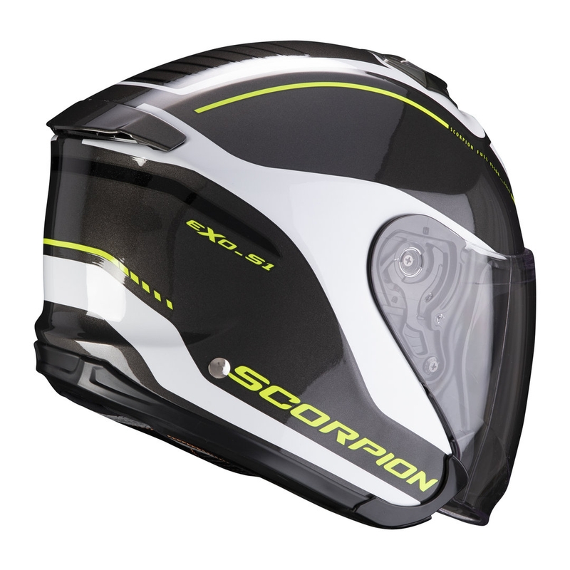 Отворена каска Scorpion EXO-S1 Shadow black-white-fluo yellow
