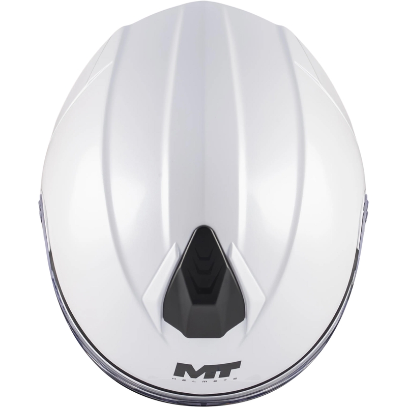 Каска за мотоциклет MT Genesis R SV A0, бяла, с отваряне