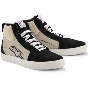 Кожени мотоциклетни ботуши Alpinestars Ride-63 черно-светло сиво-бели