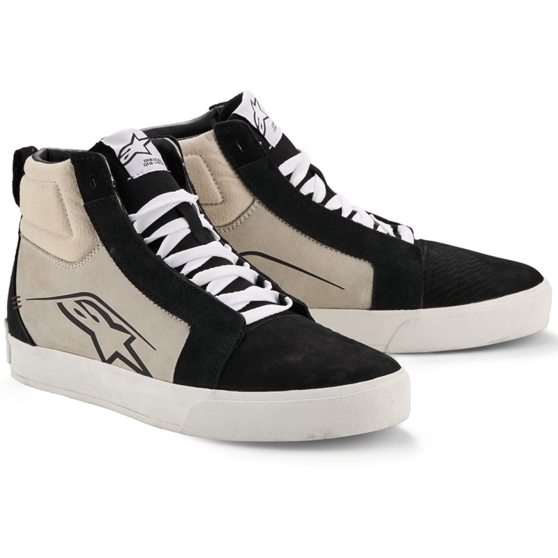 Кожени мотоциклетни ботуши Alpinestars Ride-63 черно-светло сиво-бели
