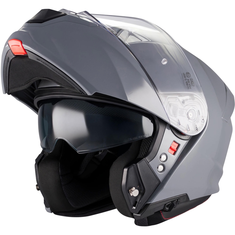 Каска за мотоциклет MT Genesis R SV A12, сив цвят, с отваряне