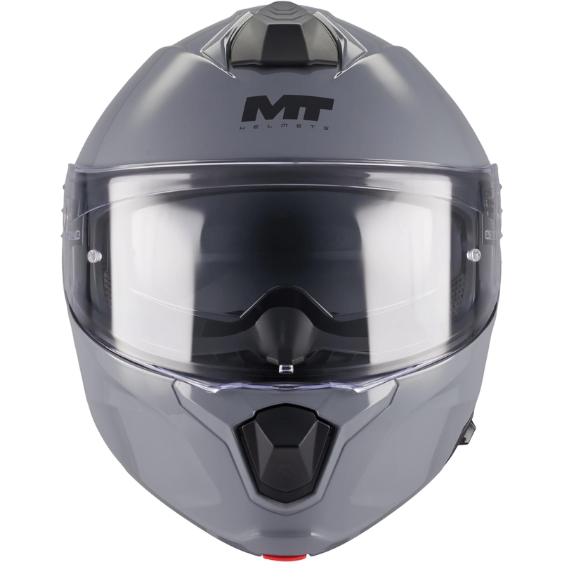 Каска за мотоциклет MT Genesis R SV A12, сив цвят, с отваряне