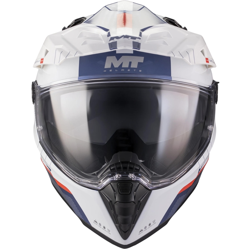 Ендуро мотоциклетна каска MT Track SV Nomad C0 синьо-бяло-червено
