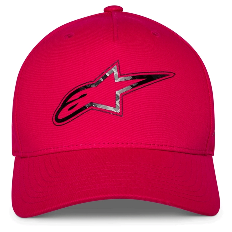 Карбонова шапка Alpinestars червена