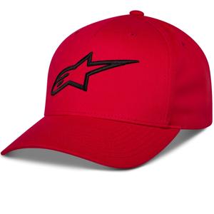 Шапка Alpinestars Ageless Snapback, червено-черна