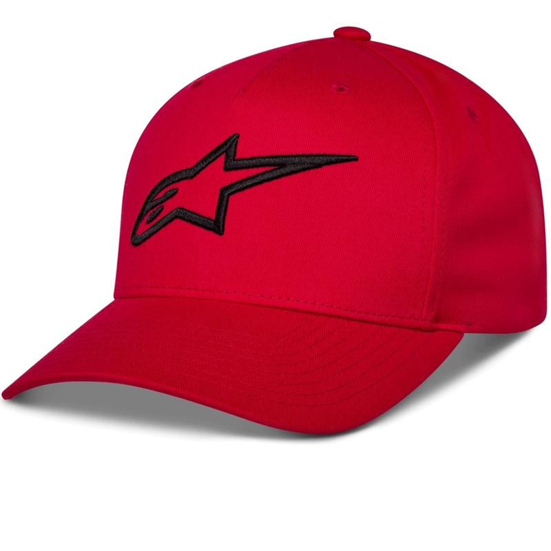 Шапка Alpinestars Ageless Snapback, червено-черна