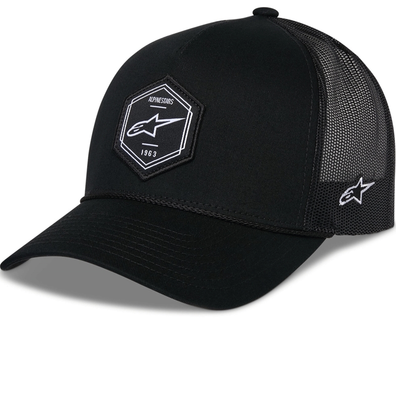 Шапка за камион Alpinestars Hexeon Trucker черно-черно