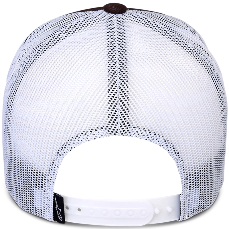 Шапка за камион Alpinestars Hexeon Trucker, кафяво-бяла