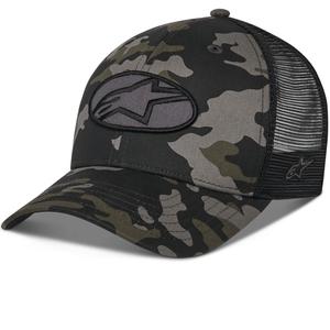 Шапка за камион Alpinestars Oblique Camo, черно-камуфлаж-черно