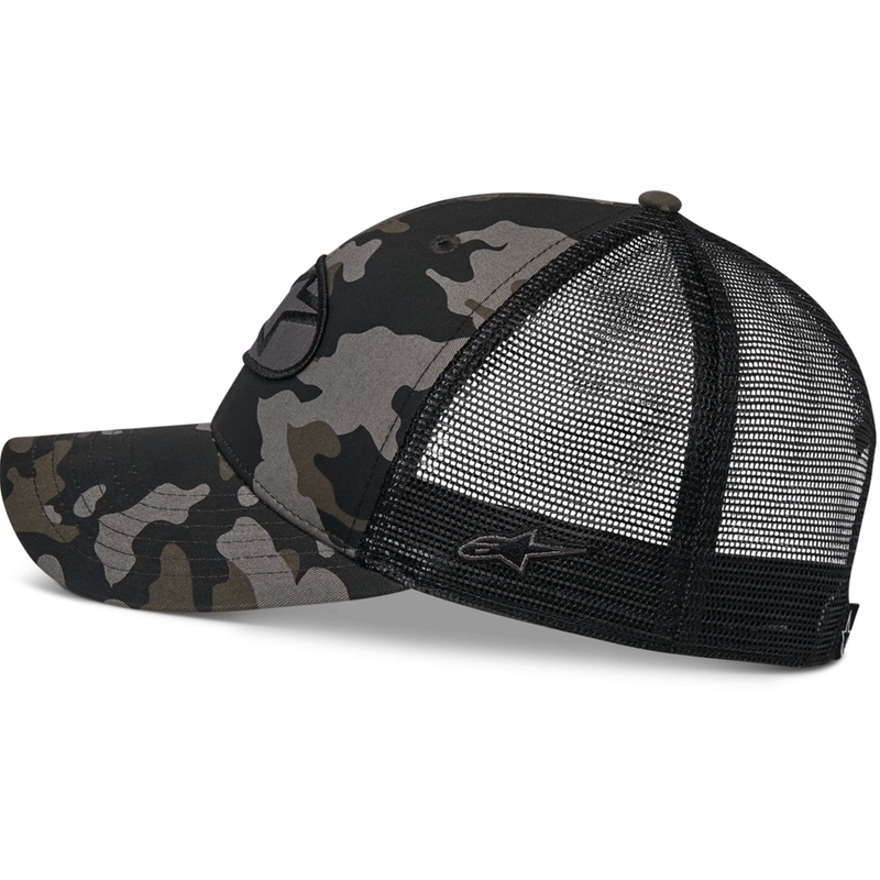 Шапка за камион Alpinestars Oblique Camo, черно-камуфлаж-черно