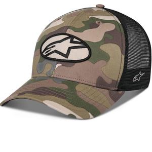 Шапка Alpinestars Oblique Camo Trucker, зелено-камуфлажно-черно