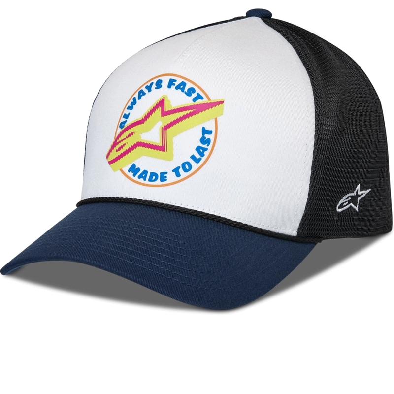 Шапка за камион Alpinestars Aorbit, бяло-синьо-черна