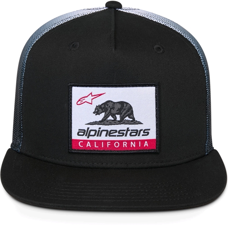 Шапка за камион Alpinestars Cali Gradient черно-бяла