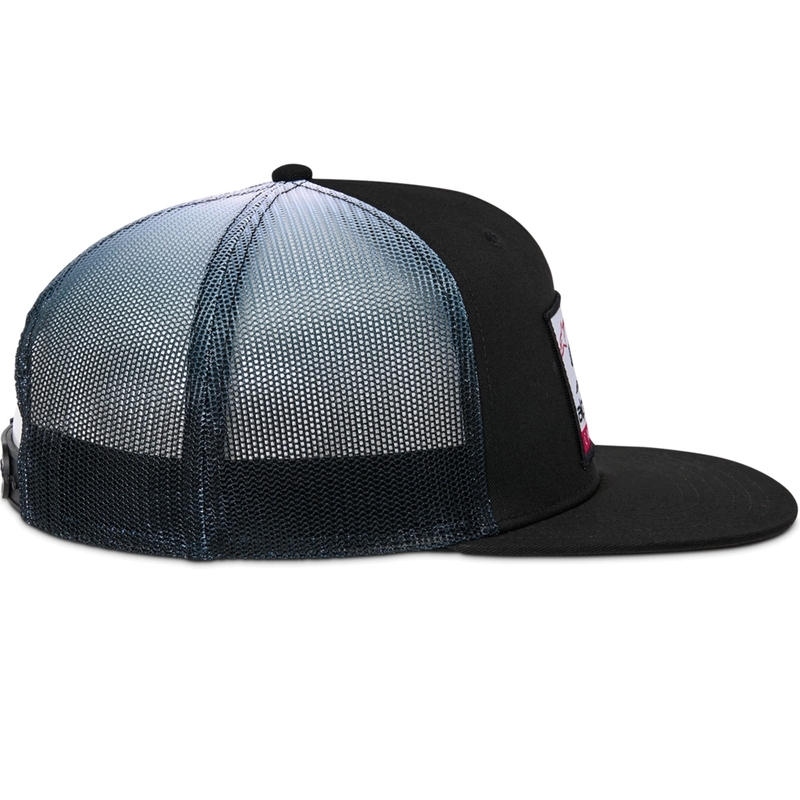 Шапка за камион Alpinestars Cali Gradient черно-бяла