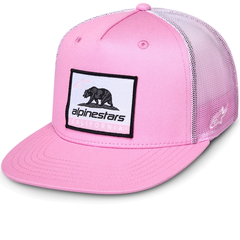 Шапка за камион Alpinestars Cali Gradient, розово-бяла